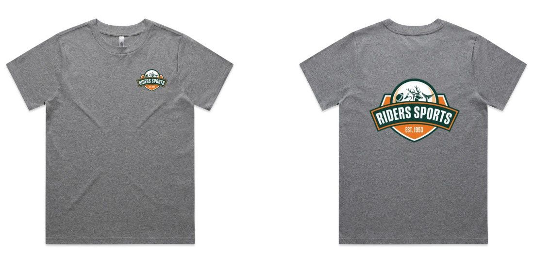 RIDERS SPORTS WOMENS CLASSIC TEE (GREY MARLE)