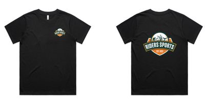 RIDERS SPORTS WOMENS CLASSIC TEE (BLACK)