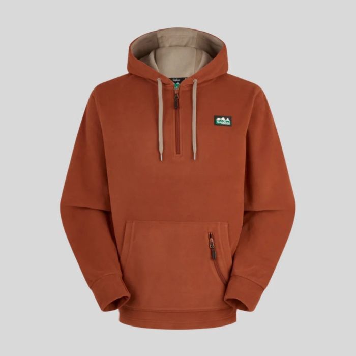 RIDGELINE MENS BALLISTIC HOODIE - RUSSET