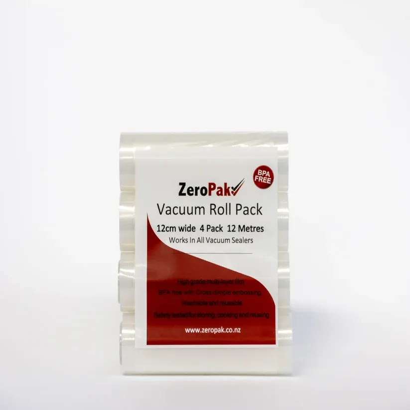 ZEROPAK 12CM X 12M SALAMI VACUUM SEALER ROLLS