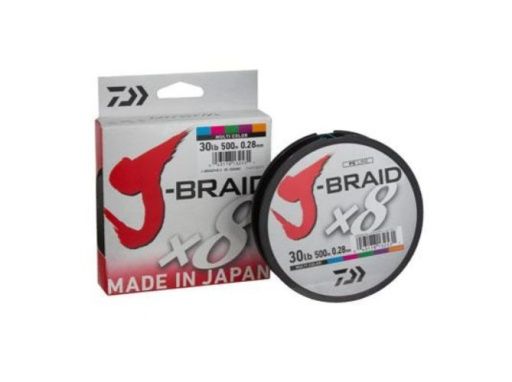 DAIWA J-BRAID 8 MULTI COLOUR 300M, SIZE: 15LB