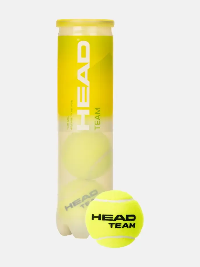 HEAD TEAM TENNIS BALLS 4 BALL CAN