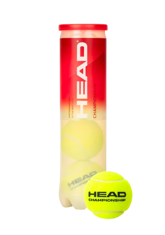HEAD CHAMPIONSHIP TENNIS BALLS 4 BALL CAN