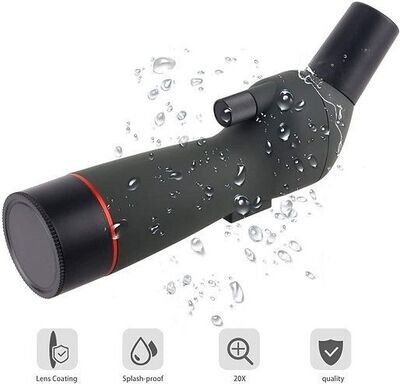 GUMO 20-60X60 SPOTTING SCOPE WITH TRIPOD, HD BAK4 PRISM FULL MULTI-COATED LENS