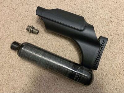 REAR AIR TANK WITH CHEEK REST AND VALVE FOR BINTAC S45 AND AEA TERMINATOR 357 (9mm)