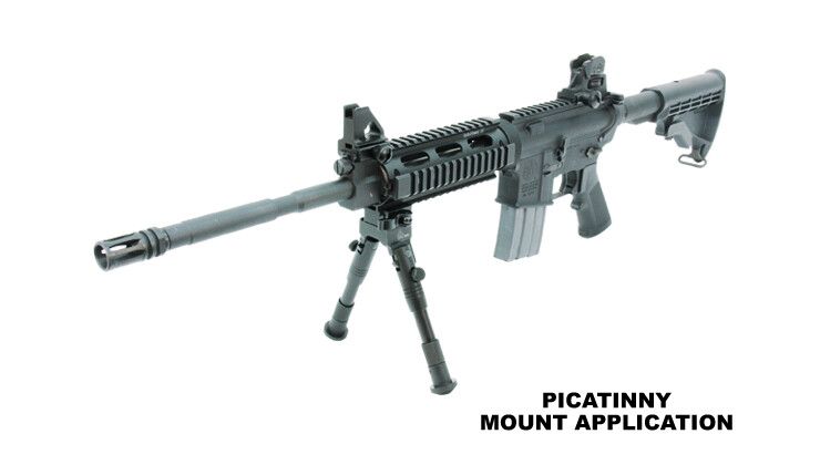 UTG SHOOTER'S BIPOD, QUICK DETACH, 6.2