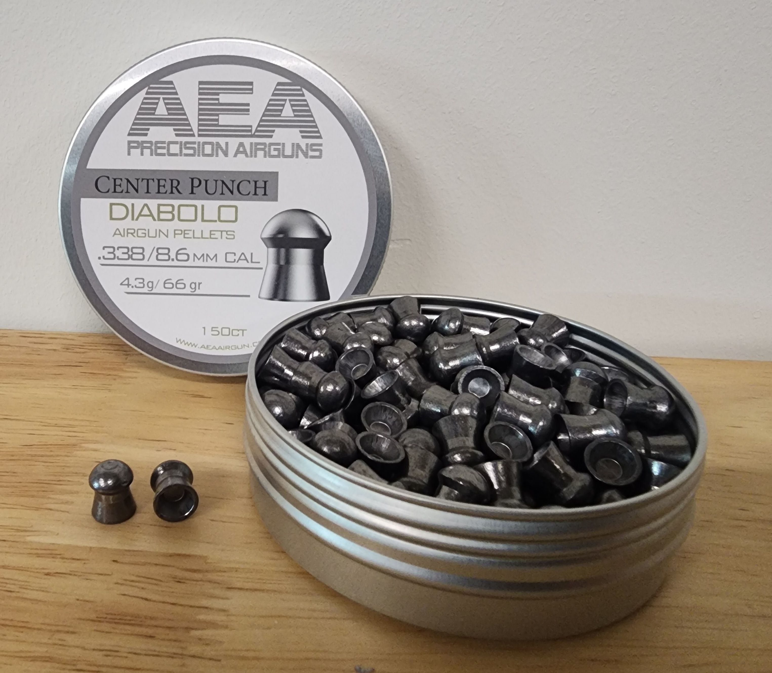 AEA CENTER PUNCH PELLETS .338CAL, 66g