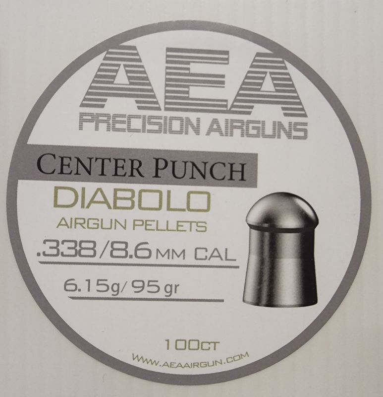 AEA CENTER PUNCH PELLETS .338CAL, 95g