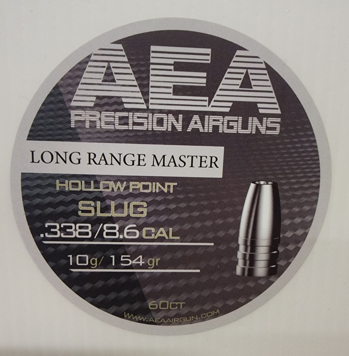 AEA LONG RANGE MASTER SLUG .338, 154g