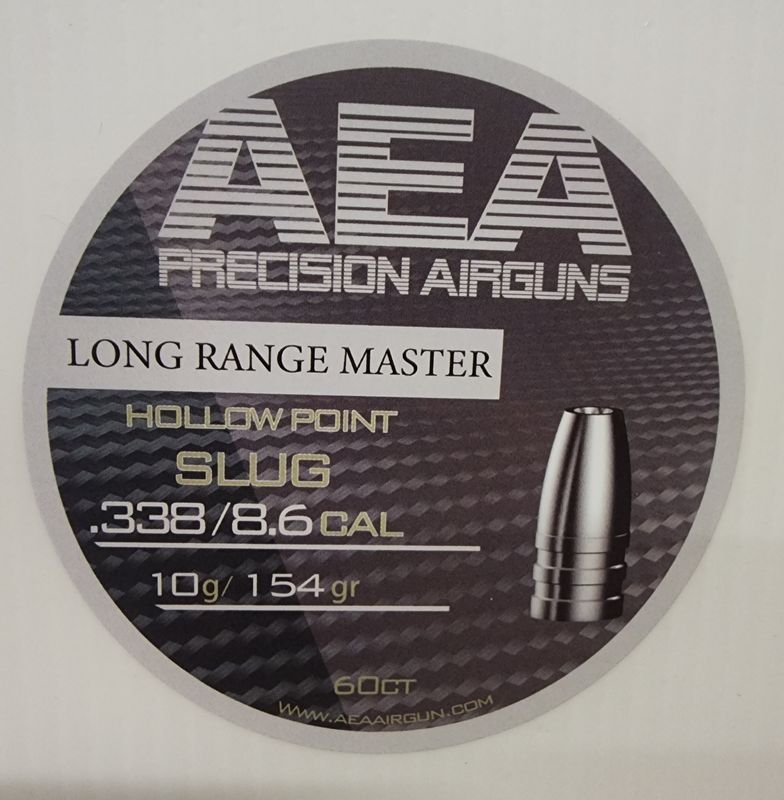 AEA LONG RANGE MASTER SLUG .338, 154g