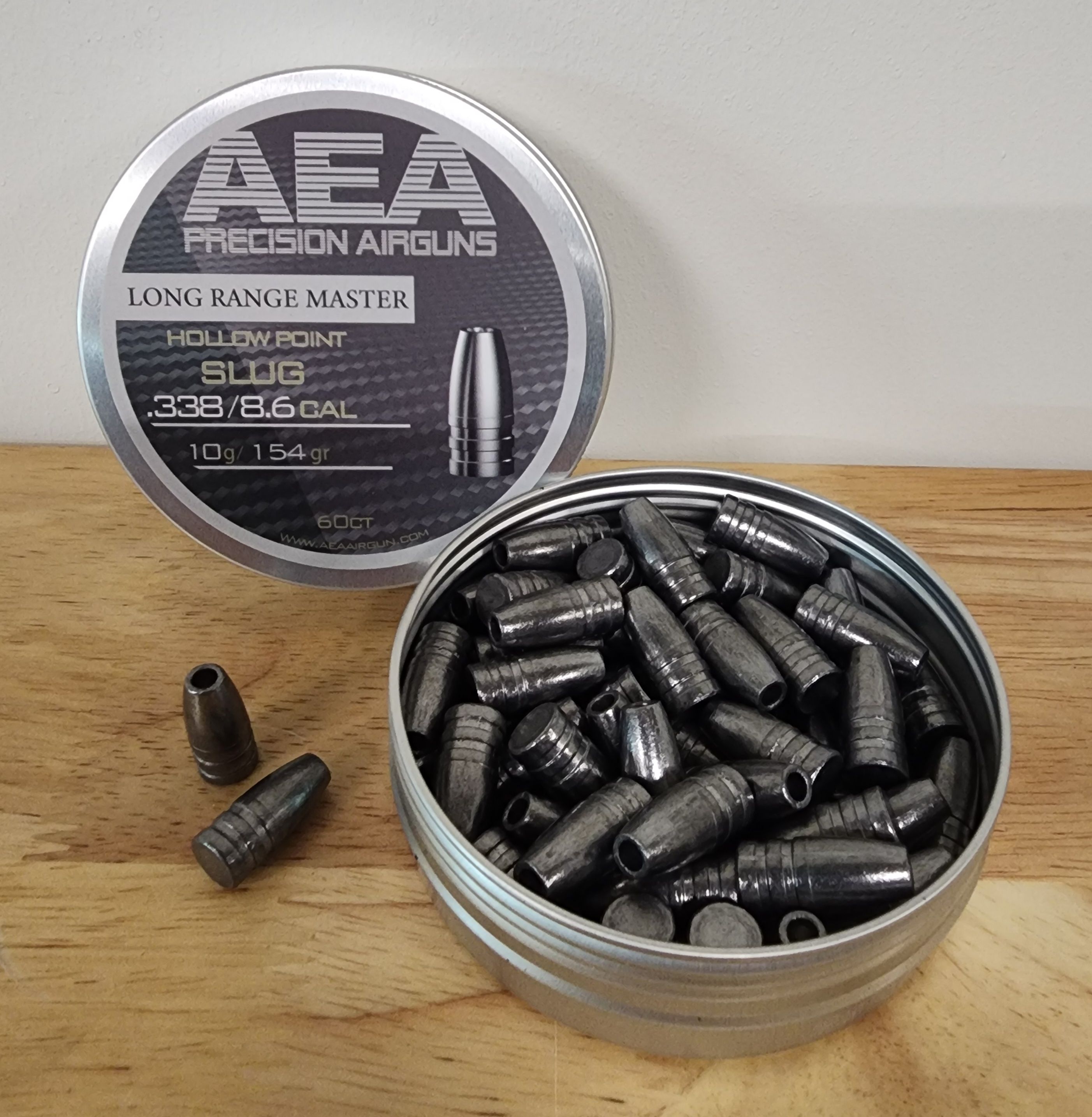 AEA LONG RANGE MASTER SLUG .338, 154g