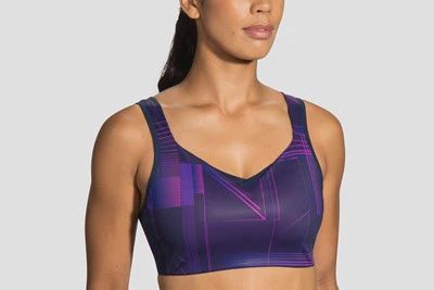 Drive Convertible Run Bra, COLOR: Matrix Navy Print, Size: 34C