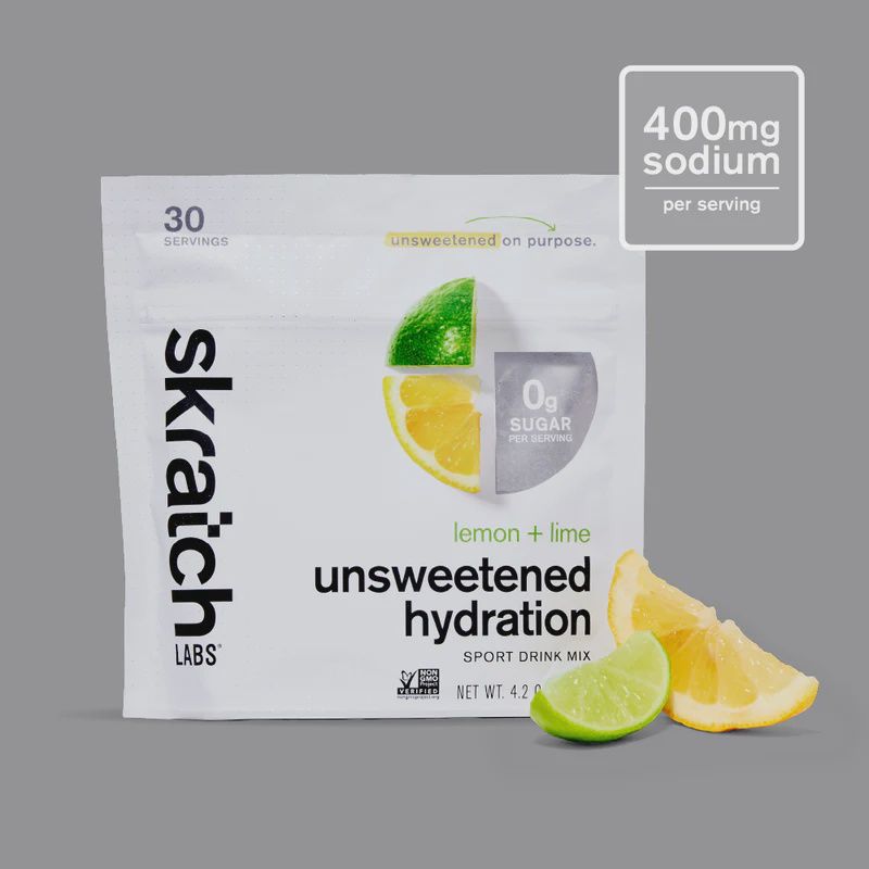 Skratch Unsweetened Hydration Drink Mix, Flavour: LEMON LIME
