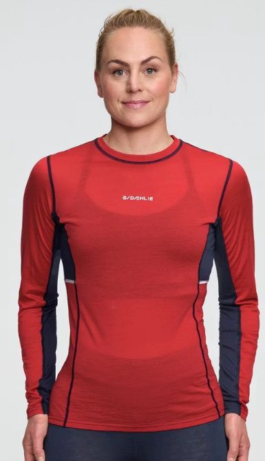 Daehlie Performance Wool LS| Crimson