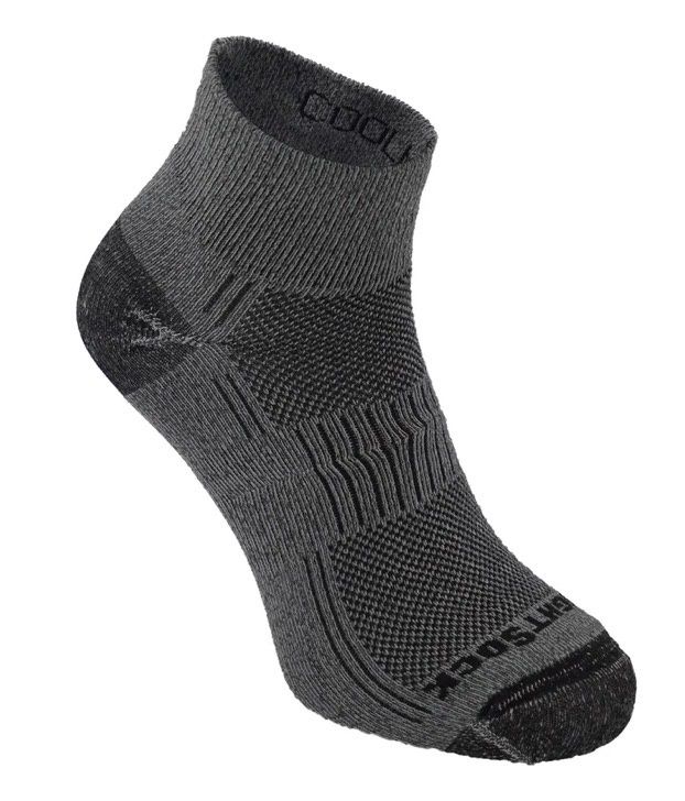 Wrightsock Coolmesh Quarter Sock Ash Twist
