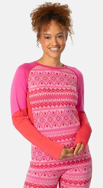 Malia LS, COLOR: SPINK, Size: S