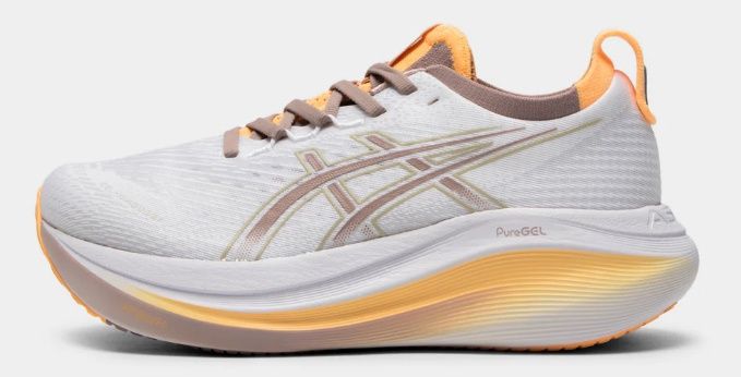 GEL-NIMBUS 27 M/W, COLOR: White/Fawn Women's, Size: 7.5