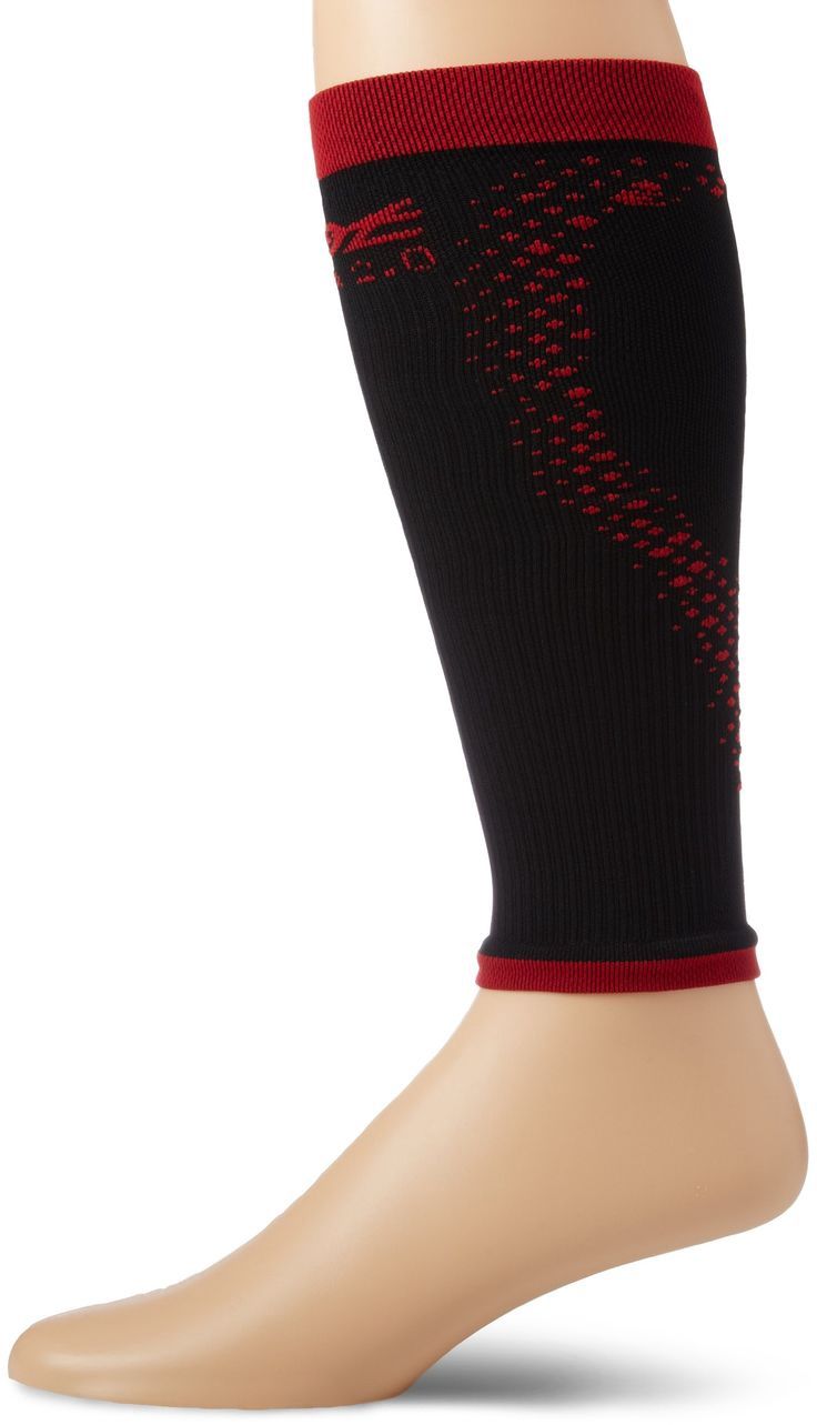 Zoot Compression Calf Sleeve, COLOR: BLACK/RED, Size: 2