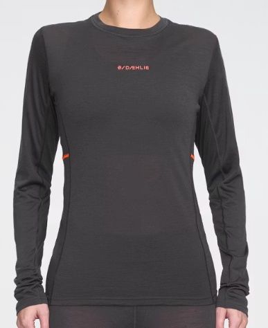 Daehlie Performance Wool Long Sleeve| Obsidian