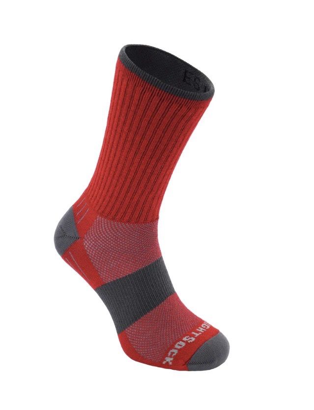Wrightsock Escape Sock Crew Red, COLOR: RED, Size: M