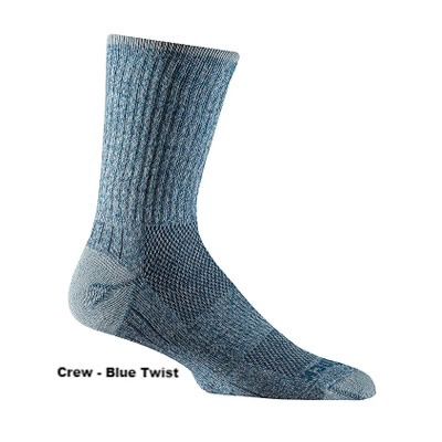 Wrightsock Escape Crew Sock Blue Twist