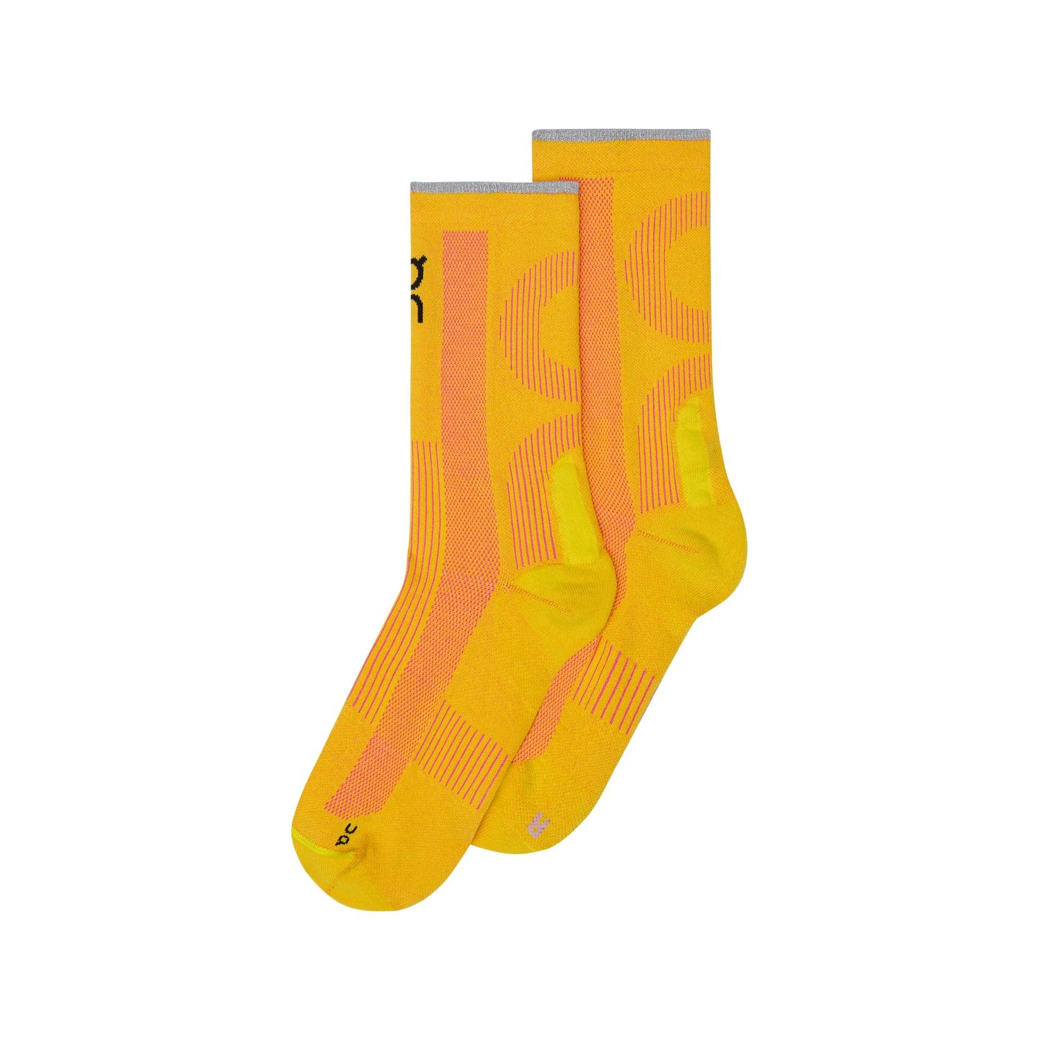 Elite Run Sock High, COLOR: YELLOW, Size: S