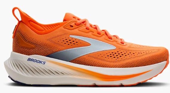 Men's Glycerin 23, Colour: Shocking Orange/Blue/White, Size: 8.5, Width: D