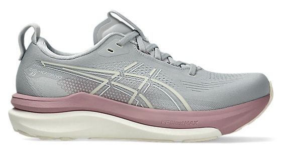 W GEL-KAYANO 33, COLOR: PIEDMONT GREY/TARO PURPLE, Size: 5, Width: B