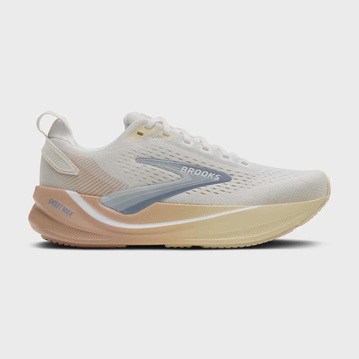W Ghost Max 4, Colour: White/Rose/Rutabaga, Size: 5, Width: B