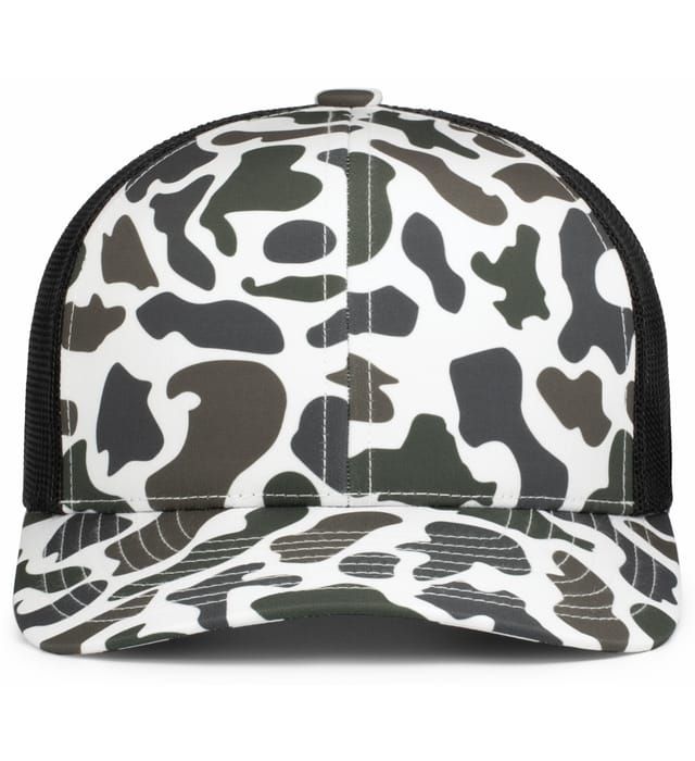 P686 Weekender Duck Camo Trucker Snapback Cap - Pacific Headwear (12 Colors)