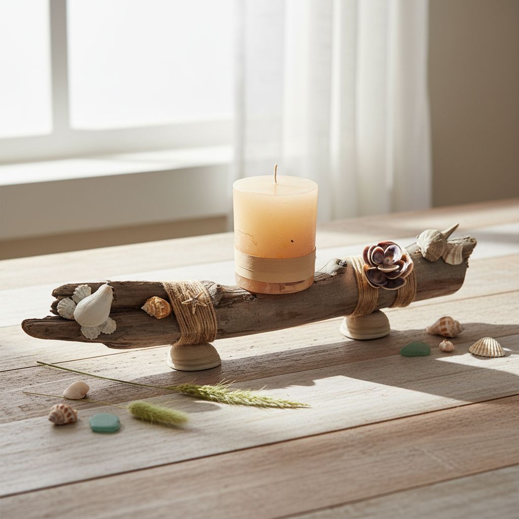 Large Driftwood Candle Holder