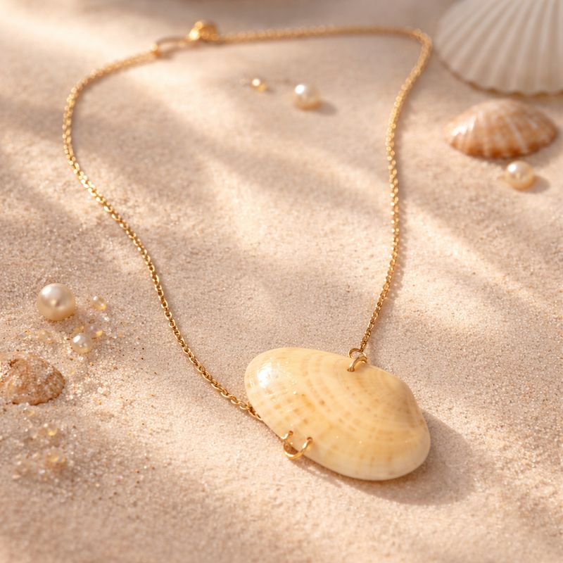 Venus Shell on Adjustable Chain