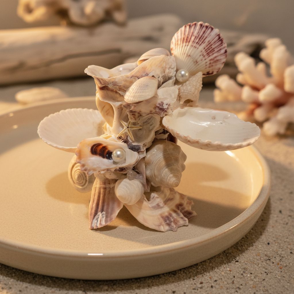 Various Shell Three Tray Jewelry Holder