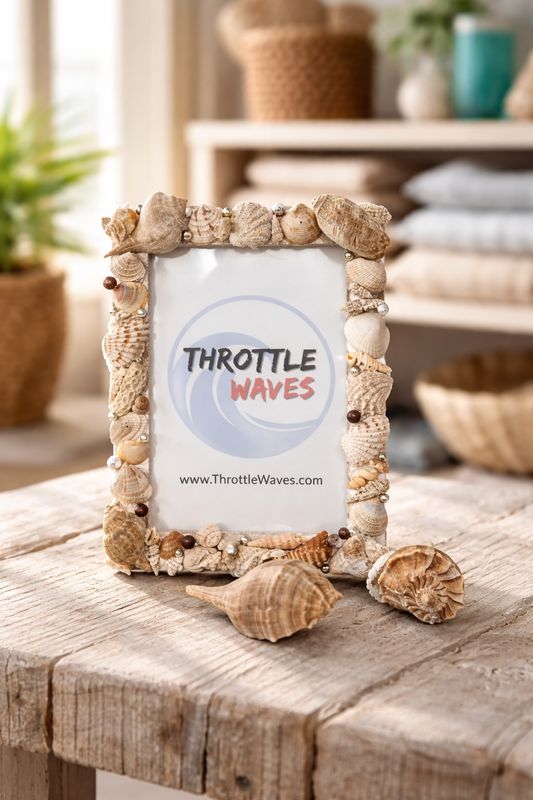 5x7 Frame with Natural Shells