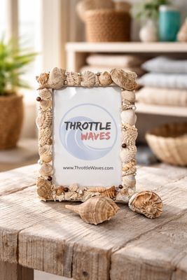 5x7 Frame with Natural Shells