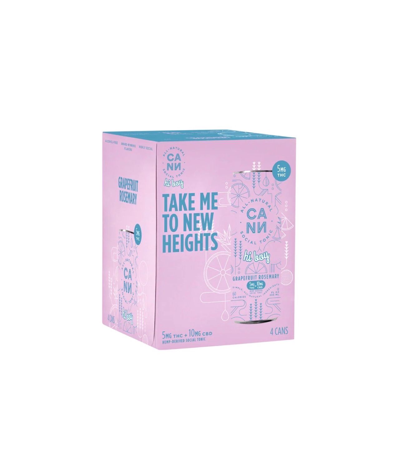 CANN Tonic Grapefruit Rosemary (5mg THC Infused) 4 Pack CANN Tonic Grapefruit Rosemary (5mg THC Infused) 4 Pack