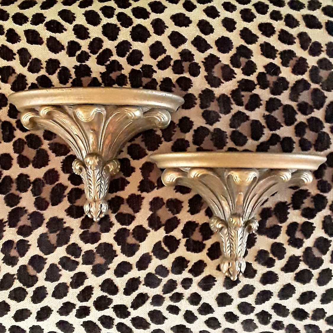Vintage Giltwood Wall Brackets – A Pair