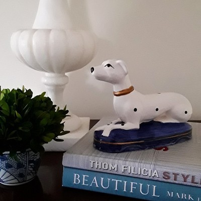 Vintage Staffordshire Style Porcelain Dalmatian Figurine