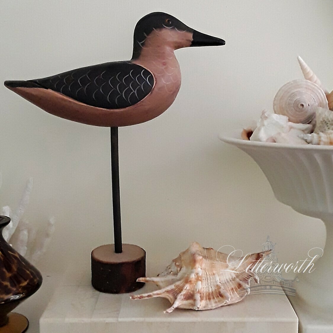 Vintage Hand-Carved Duck Decoy