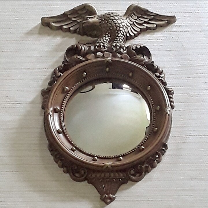 Vintage Syroco Federal Regency Convex Mirror