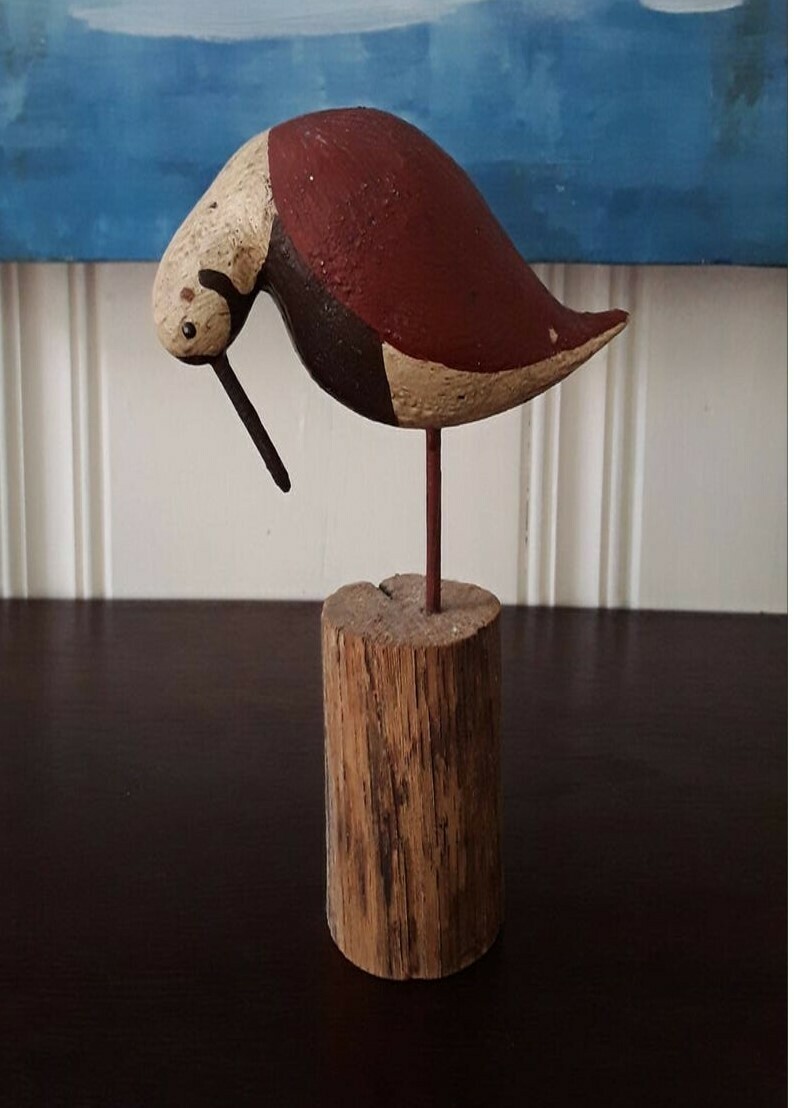 Vintage Hand-Carved Shorebird Decoy