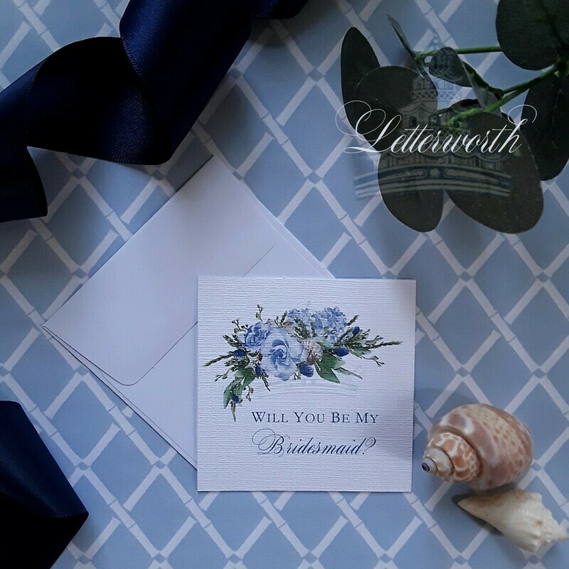 French Blue and White Bamboo Trellis Gift Wrapping Paper by Letterworth