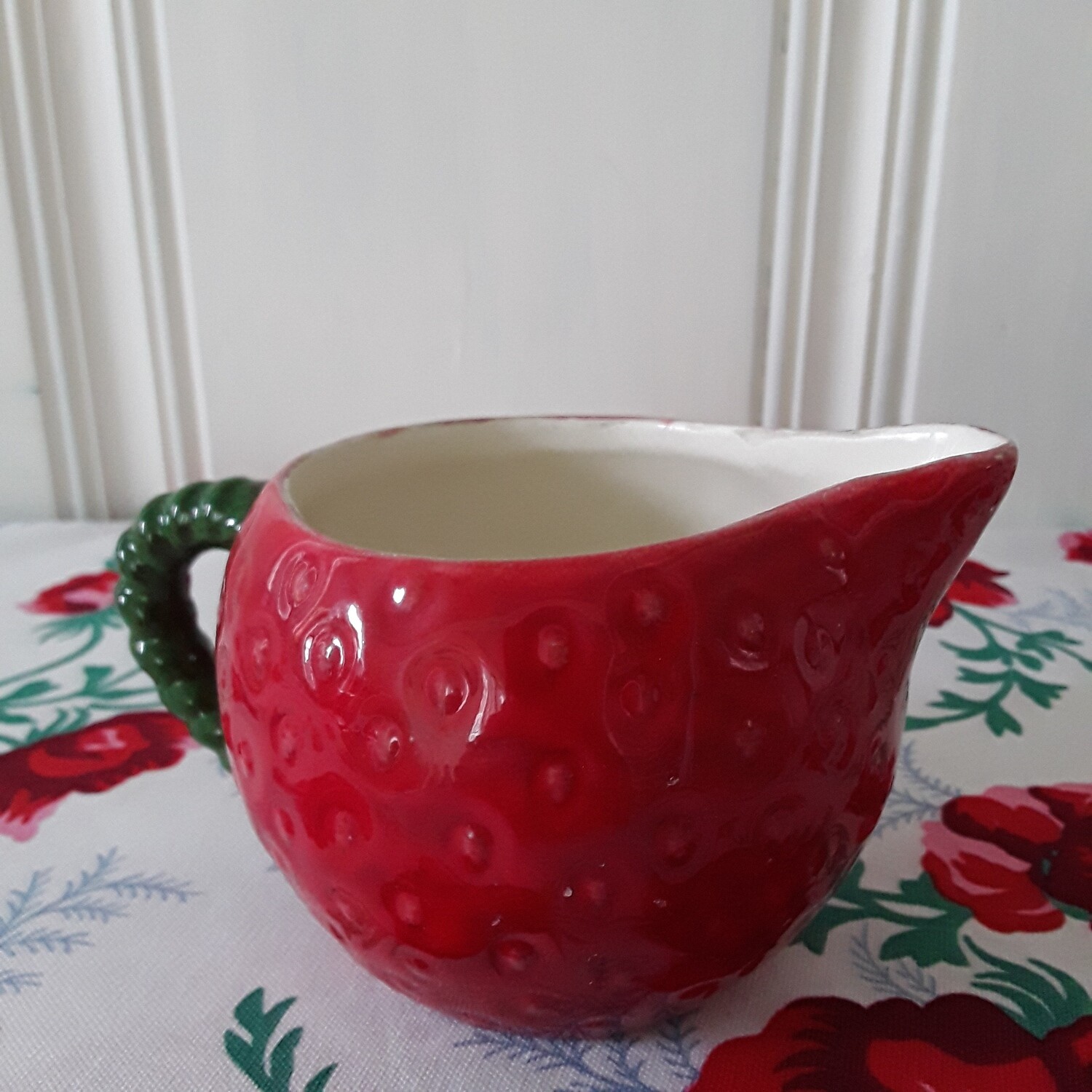 Vintage Ceramic Strawberry Pitcher