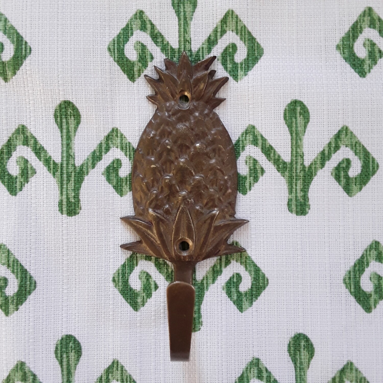 Vintage Brass Pineapple Hook