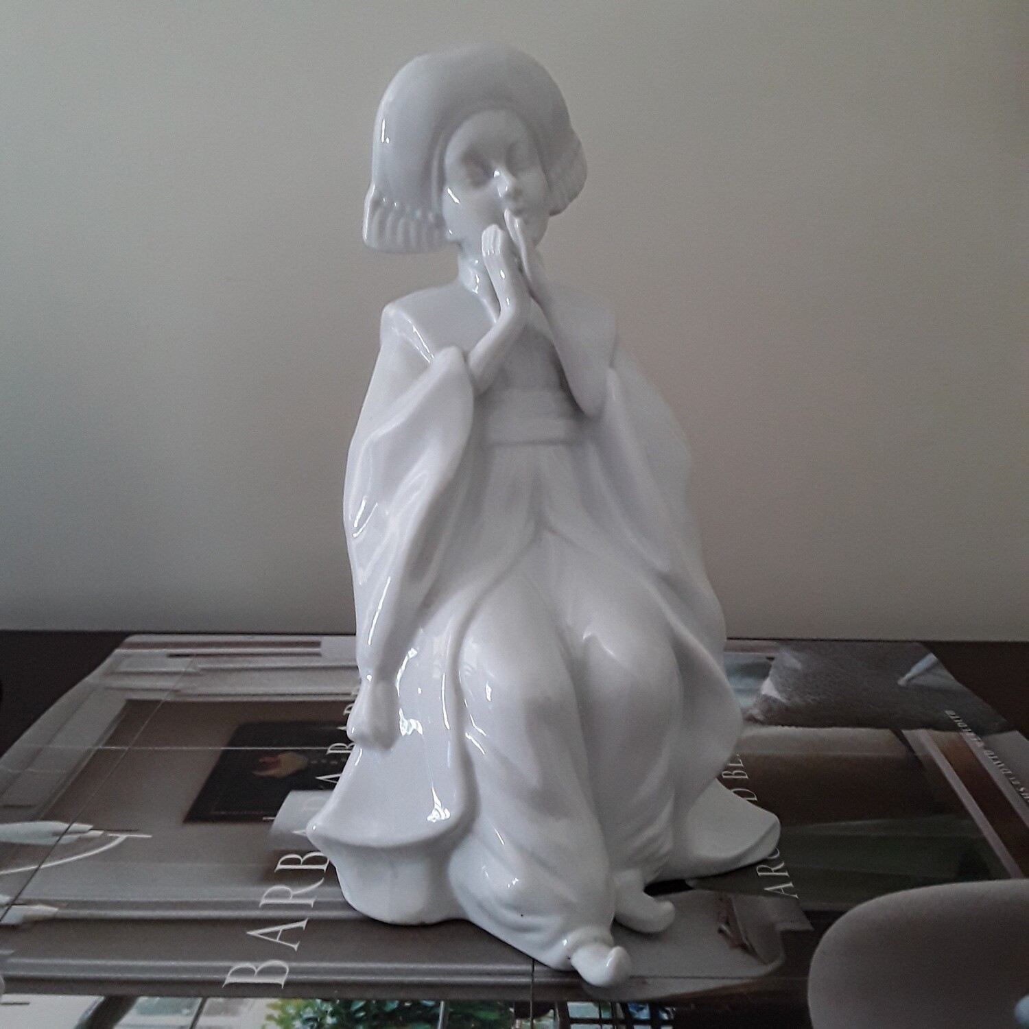 Vintage Asian Blanc de Chine Style Porcelain Figurine