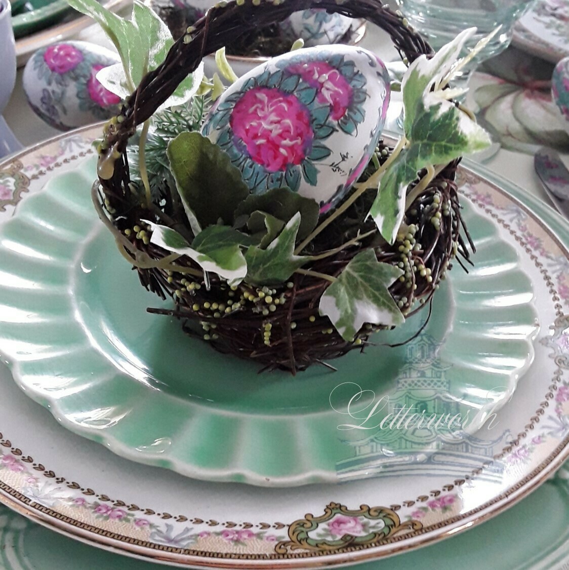 Vintage W.S. George Derwood Plates (Set of 4)