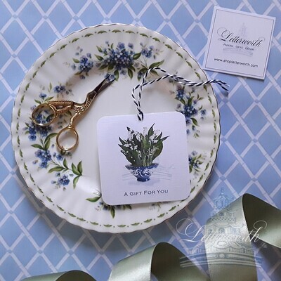 Lily of the Valley Watercolor Gift Tags by Letterworth (Set of 12)