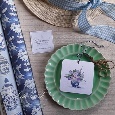 Cottage Garden Watercolor Gift Tags by Letterworth (Set of 12)