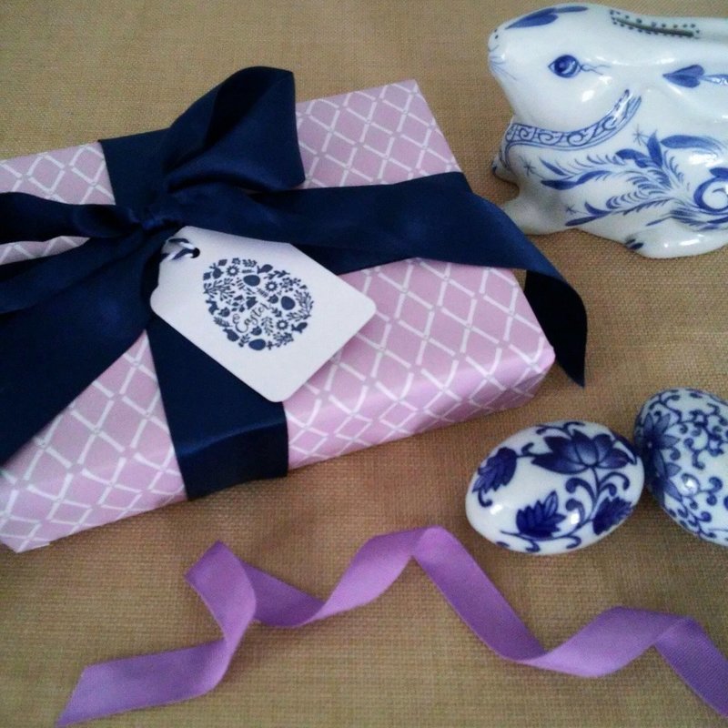 Violet Bamboo Trellis Gift Wrapping Paper by Letterworth