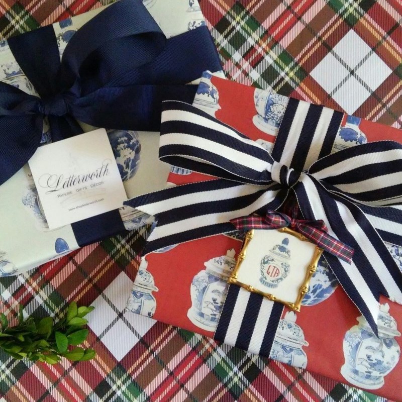 Letterworth Signature Ginger Jar Gift Wrapping Paper (5 Colors Available)
